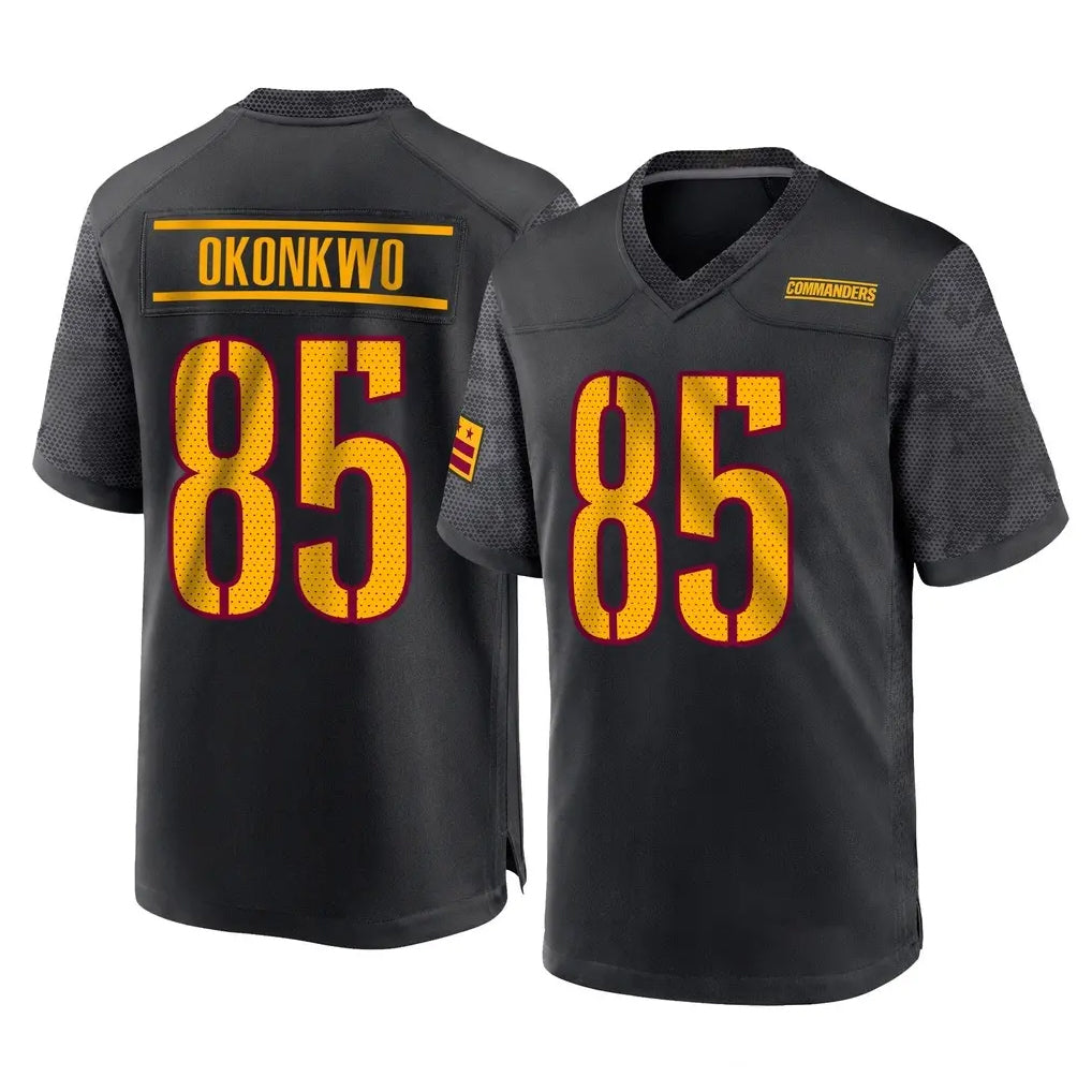 Qdoa W.Commanders #85 Chig Okonkwo Player Black Home Game Stitched Jerseys
