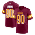 Qdoa W.Commanders #90 Charles Omenihu Player Burgundy Home Game Stitched Jerseys