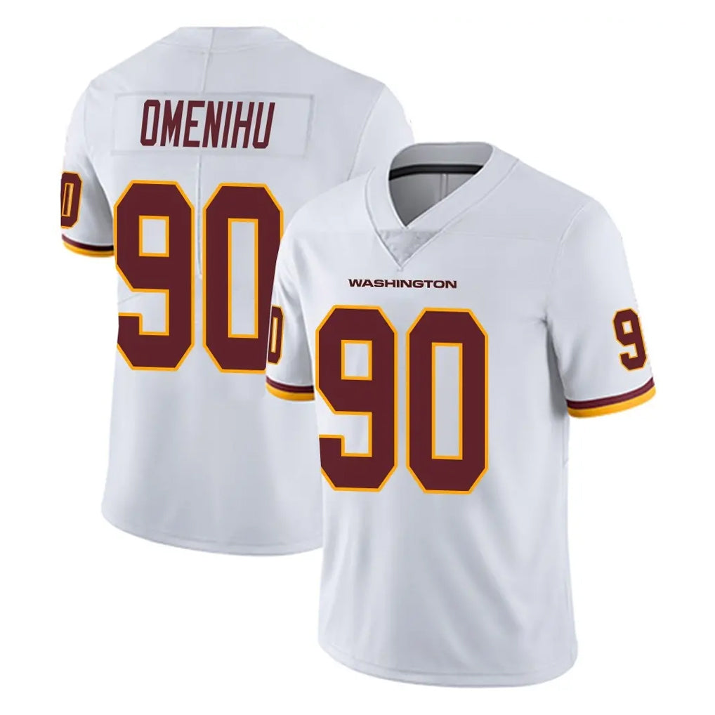Qdoa W.Commanders #90 Charles Omenihu Player White Limited Vapor Untouchable Home Game Stitched Jerseys