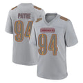Qdoa W.Commanders #94 Daron Payne Player Gray Atmosphere Fashion Home Game Stitched Jerseys