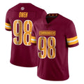 Qdoa W.Commanders #98 Odafe Oweh Player Burgundy Limited Vapor Home Game Stitched Jerseys