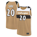 Qdoa W.Wizards #20 Alex Sarr Gold 2025-26 City Edition Fast Break Jerseys