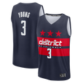 Qdoa W.Wizards #3 Trae Young Navy Fast Break - Statement Edition