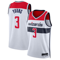 Qdoa W.Wizards #3 Trae Young White Swingman Jerseys - Association Edition