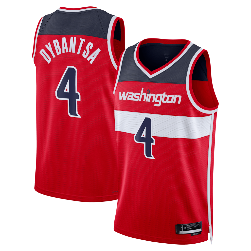Qdoa W.Wizards #4 AJ Dybantsa Red 2026 Draft Swingman Jerseys - Icon Edition