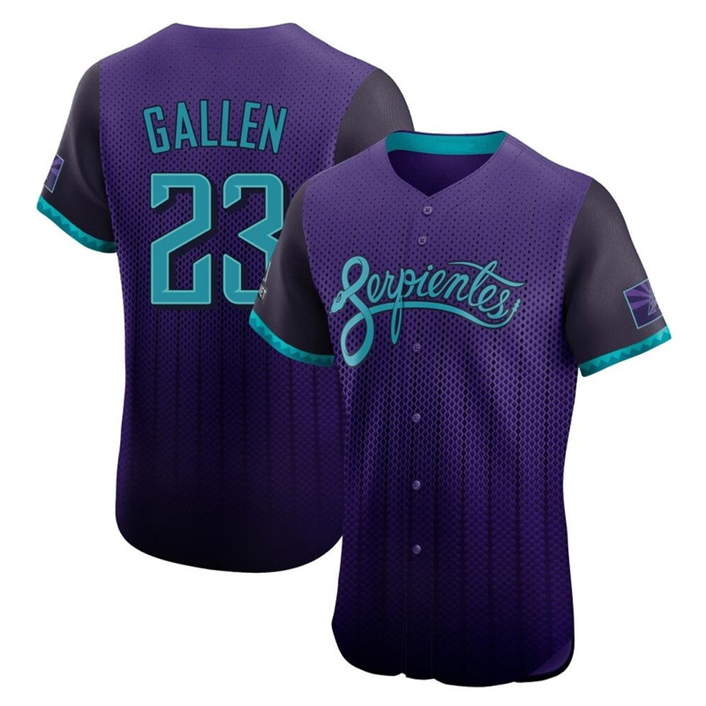 A.Diamondbacks #23 Zac Gallen Player Purple City Connect Limited Elite Home Game Qdoa Stitched Jerseys