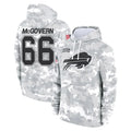 B.Bills #66 Connor McGovern Player Arctic Camo Salute to Service Hoodies Qdoa Stitched Jerseys