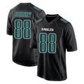 P.Eagles #88 Dallas Goedert Player Carbon Black Fashion Home Game Qdoa Stitched Jerseys
