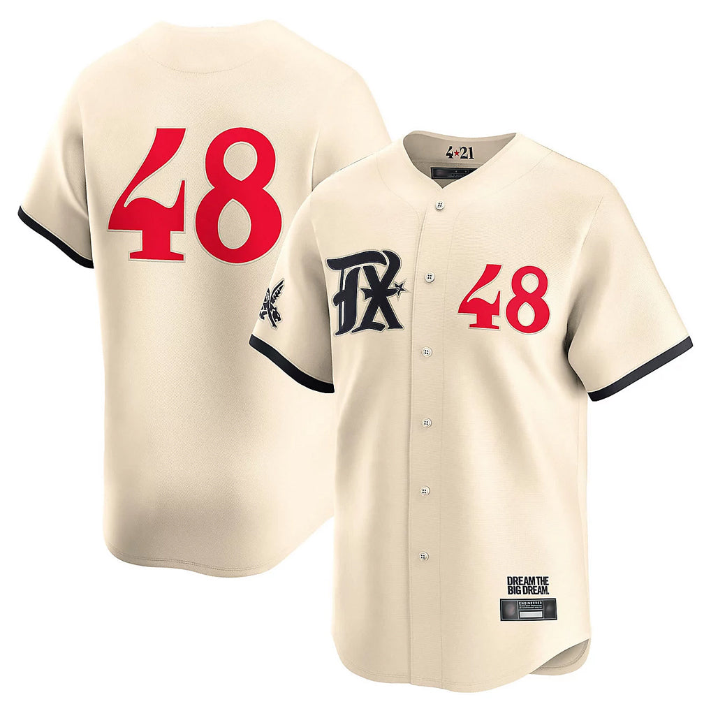 T.Rangers #48 Jacob deGrom Player Cream Limited City Connect Qdoa Stitched Jerseys
