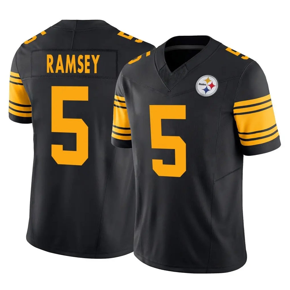 P.Steelers #5 Jalen Ramsey Player Black Limited 2nd Alternate Vapor F.U.S.E. Home Game Qdoa Stitched Jerseys