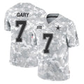 D.Cowboys #7 Rashan Gary Player Arctic Camo Salute to Service Limited Home Game Qdoa Stitched Jerseys