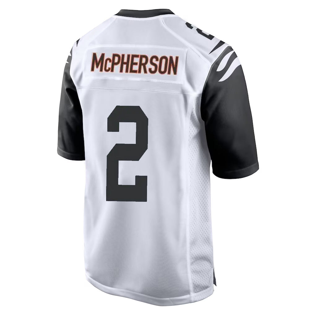 C.Bengals #2 Evan McPherson Player White Alternate Home Game Qdoa Stitched Jerseys