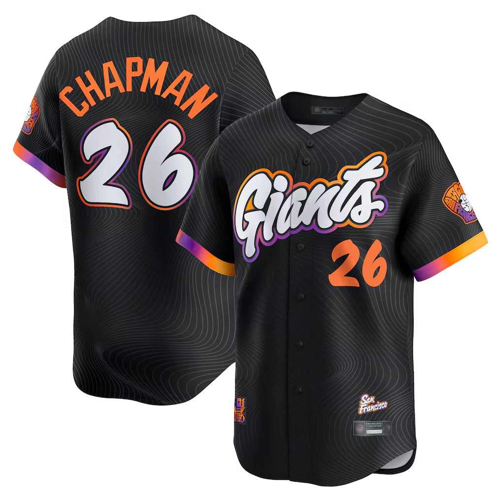 SF.Giants #26 Matt Chapman Player Black 2025 City Connect Home Limited Qdoa Stitched Jerseys