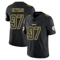 P.Steelers #97 Cameron Heyward Player Black Impact Limited Home Game Qdoa Stitched Jerseys