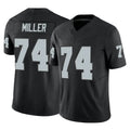 LV.Raiders #74 Kolton Miller Player Black Limited Vapor F.U.S.E. Home Game Qdoa Stitched Jerseys
