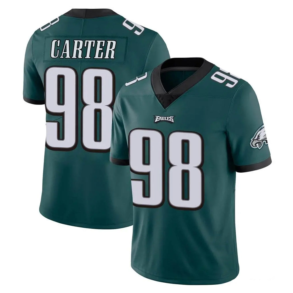 P.Eagles #98 Jalen Carter Player Team Color Green Vapor Untouchable Home Game Qdoa Stitched Jerseys