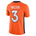 Qdoa D.Broncos #3 Russell Wilson Orange Vapor Untouchable Limited Jersey