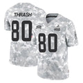 C.Browns #80 Jamari Thrash Player Arctic Camo Salute to Service Limited Home Game Qdoa Stitched Jerseys