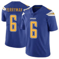 LA.Chargers #6 Denzel Perryman Player Royal Limited Color Rush Vapor Untouchable Home Game Qdoa Stitched Jerseys