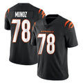 C.Bengals #78 Anthony Munoz Player Black Vapor Untouchable Limited Home Game Qdoa Stitched Jerseys