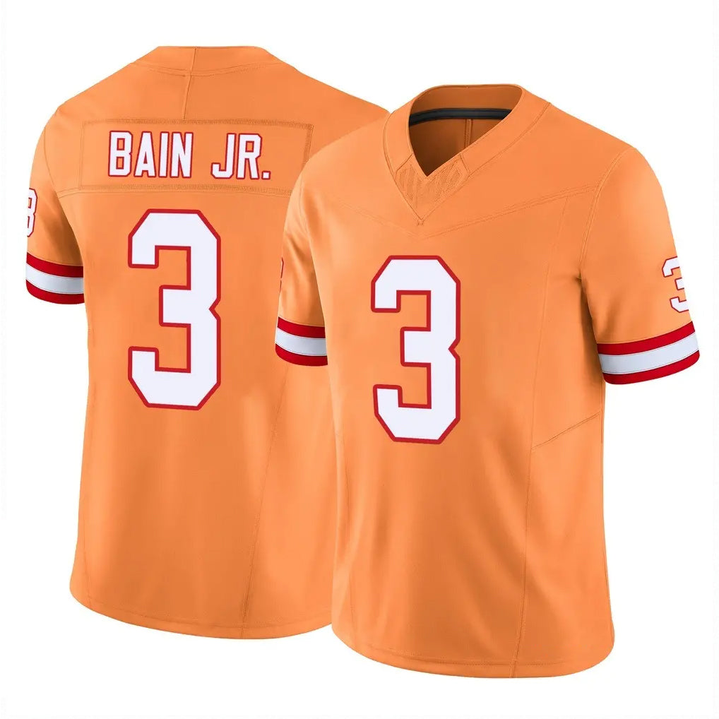 TB.Buccaneers #3 Rueben Bain Jr. Player Orange Limited Vapor F.U.S.E. Home Game Qdoa Stitched Jerseys