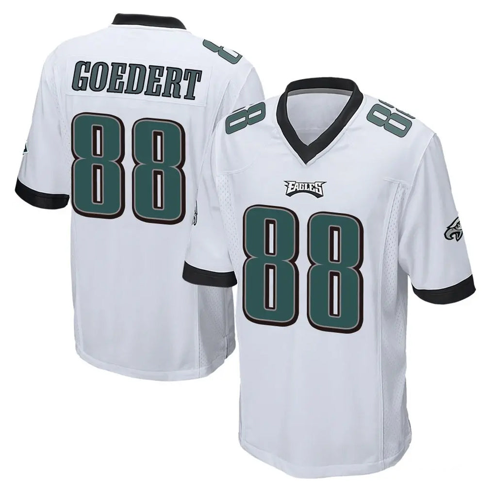 P.Eagles #88 Dallas Goedert Player White Home Game Qdoa Stitched Jerseys