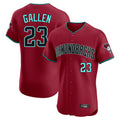A.Diamondbacks #23 Zac Gallen Player Red Limited Elite Home Game Qdoa Stitched Jerseys