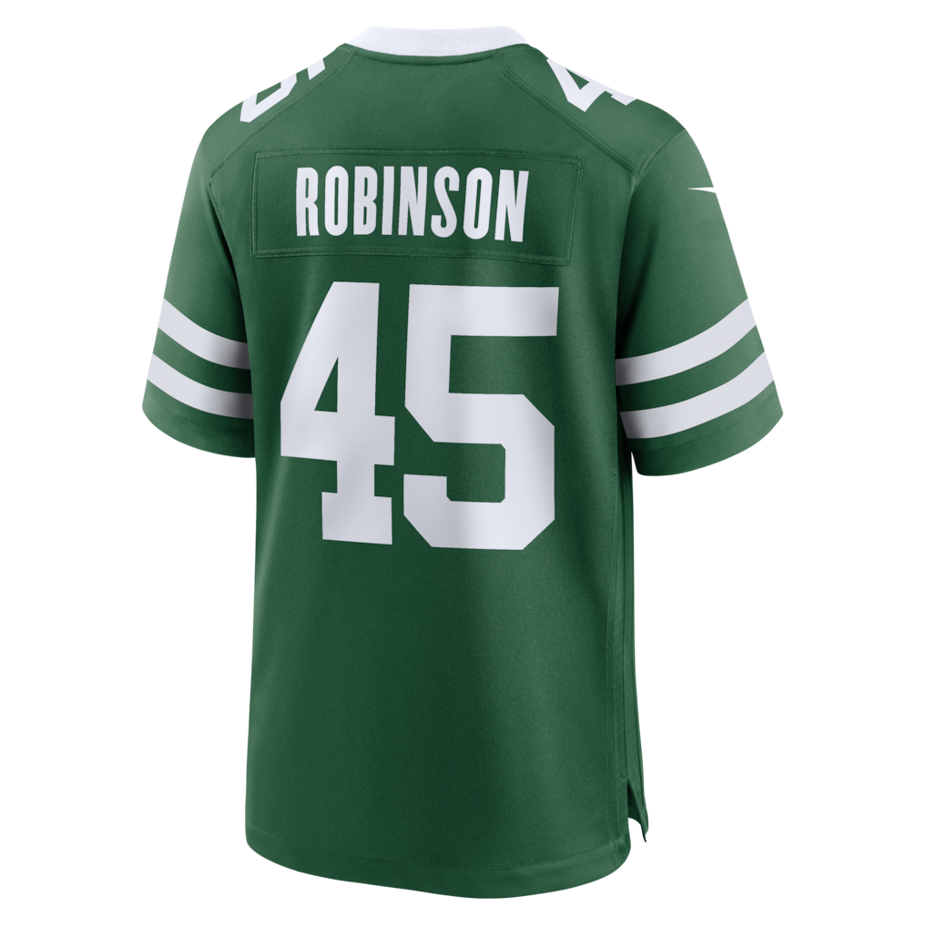 Qdoa NY.Jets #45 Mark Robinson Legacy Green Team Game Jersey