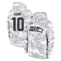 S.Seahawks #10 Cooper Kupp Player Arctic Camo Limited Salute to Service Pullover Hoodies Game Qdoa Stitched Jerseys