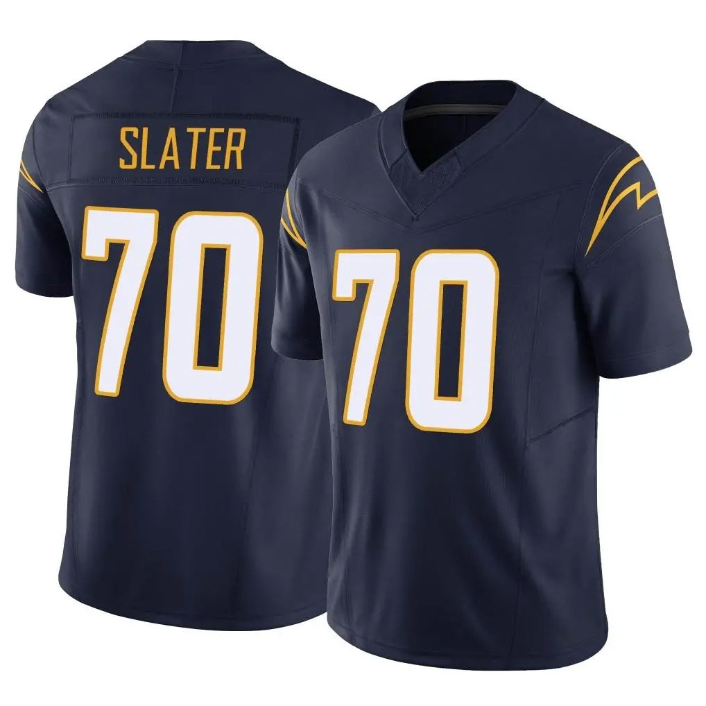 LA.Chargers #70 Rashawn Slater Player Navy Limited Vapor F.U.S.E. Home Game Qdoa Stitched Jerseys