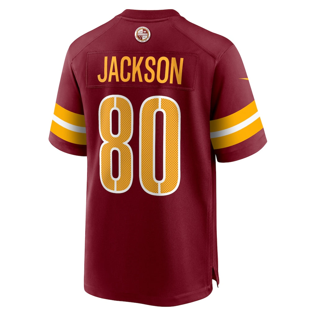 Qdoa W.Commanders #80 Tyree Jackson Burgundy Team Game Jersey