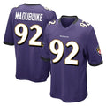 B.Ravens #92 Nnamdi Madubuike Player Purple Color Rush Home Game Qdoa Stitched Jerseys