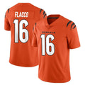 C.Bengals #16 Joe Flacco Player Orange Vapor Untouchable Limited Home Game Qdoa Stitched Jerseys