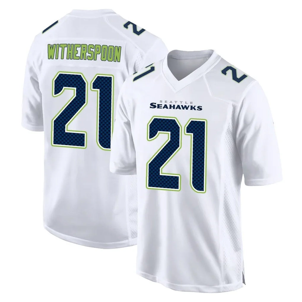 S.Seahawks #21 Devon Witherspoon Player White Tundra Fashion Home Game Qdoa Stitched Jerseys