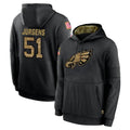 P.Eagles #51 Cam Jurgens Player Black Salute to Service Hoodies Limited Game Qdoa Stitched Jerseys
