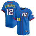 P.Phillies #12 Kyle Schwarber Player Blue National League All-star Game Limited Qdoa Stitched Jerseys