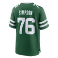 Qdoa NY.Jets #76 John Simpson Legacy Green Game Jersey
