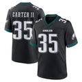 P.Eagles #35 Michael Carter II Player Black Game Home Qdoa Stitched Jerseys