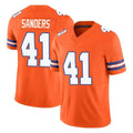 D.Broncos #41 Drew Sanders Player Orange Limited Alternate Vapor F.U.S.E. Throwback Game Qdoa Stitched Jerseys