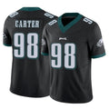P.Eagles #98 Jalen Carter Player Black Limited Vapor F.U.S.E. Home Game Qdoa Stitched Jerseys