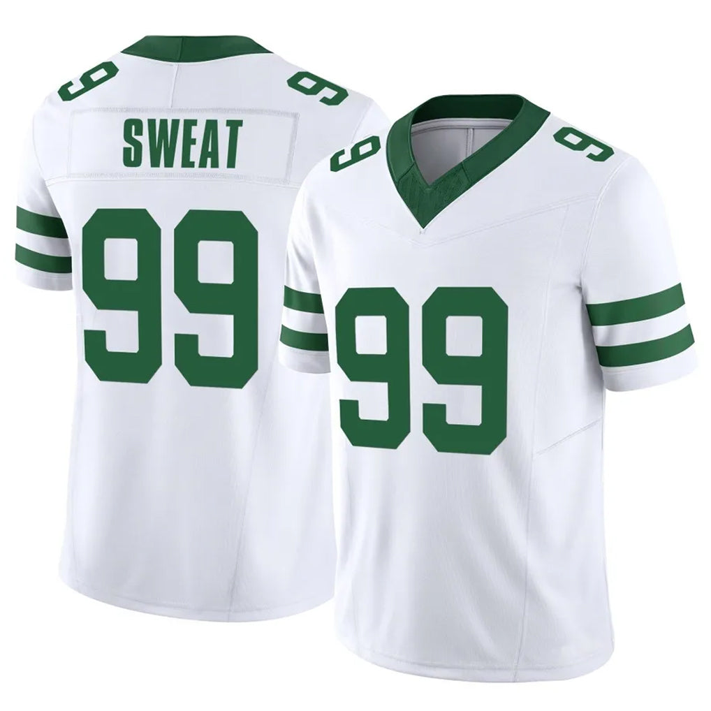 NY.Jets #99 T'Vondre Sweat Player White Legacy Limited Vapor F.U.S.E. Home Game Qdoa Stitched Jerseys