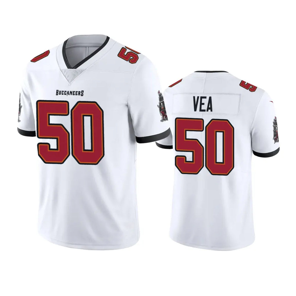 TB.Buccaneers #50 Vita Vea Player White Limited Vapor Untouchable Home Game Qdoa Stitched Jerseys
