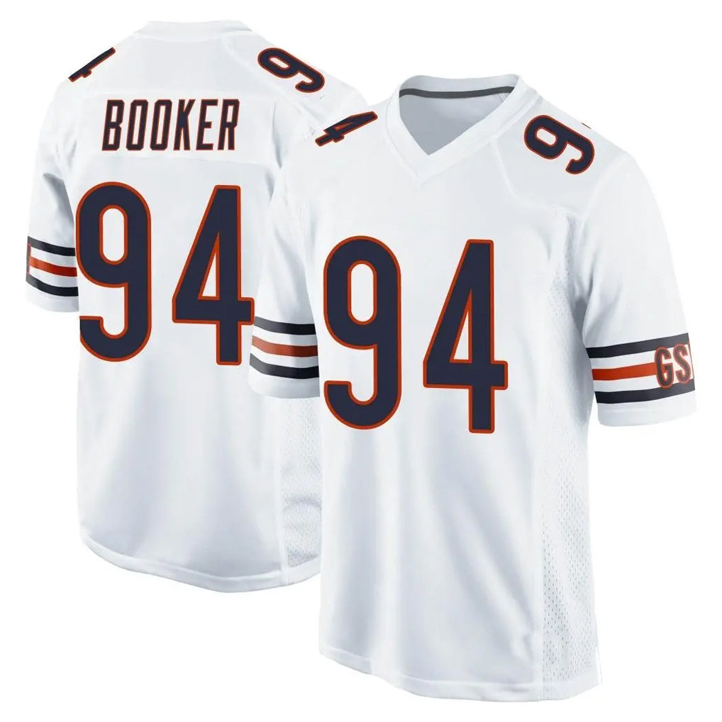 C.Bears #94 Austin Booker Player White Home Game Qdoa Stitched Jerseys
