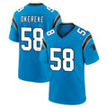 C.Panthers #58 Bobby Okereke Player Blue Home Game Qdoa Stitched Jerseys