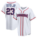 S.Diego Padres #23 Fernando Tatis Jr Player White 2026 World Classic Home Limited Qdoa Stitched Jerseys