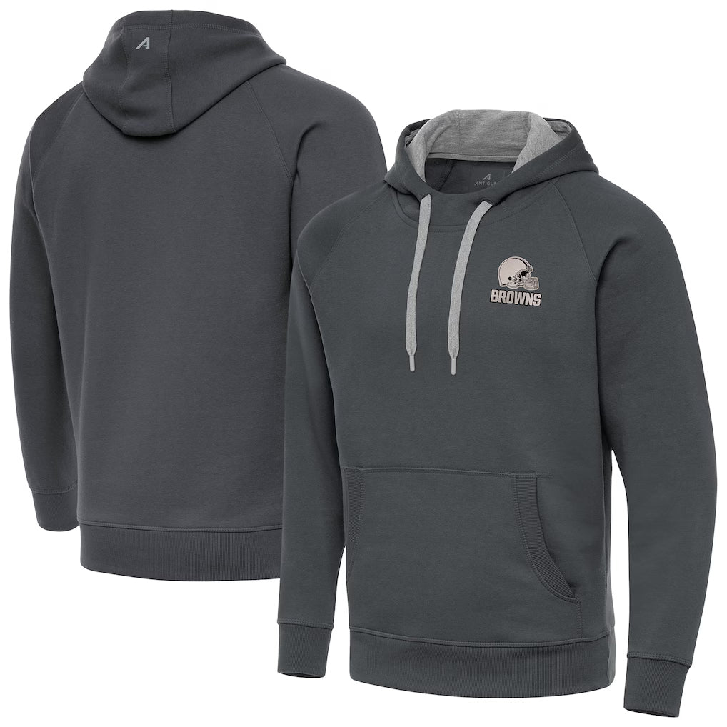 C.Browns ## Browns Blank Player Gray Brushed Carbon Pullover Hoodie Limited Qdoa Stitched Jerseys