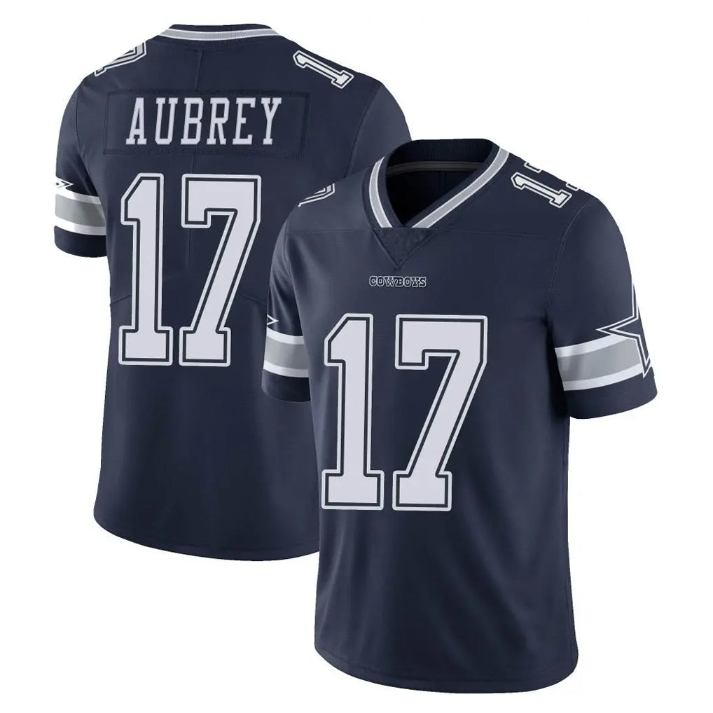 D.Cowboys #17 Brandon Aubrey Player Navy Vapor Untouchable Limited Home Game Qdoa Stitched Jerseys