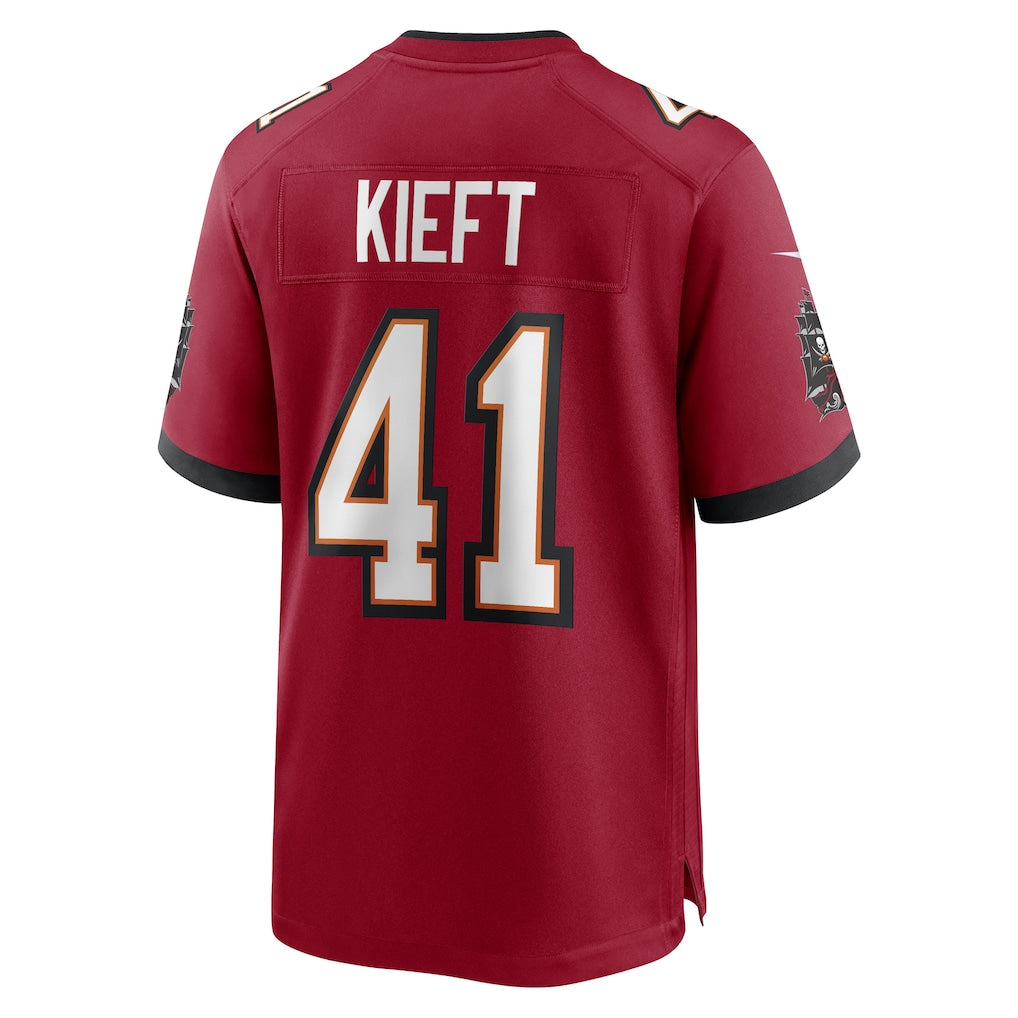 Qdoa TB.Buccaneers #41 Ko Kieft Red Game Player Jersey