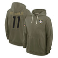 P.Steelers #11 Michael Pittman Jr. Player Olive Salute to Service Pullover Hoodies Limited Qdoa Stitched Jerseys
