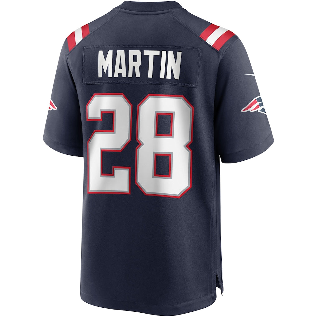 Qdoa NE.Patriots #28 Curtis Martin Navy Game Retired Player Jersey